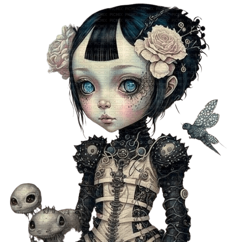 gothic surreal girl - zadarmo png
