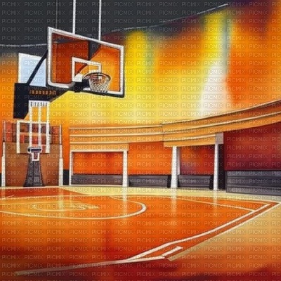 Orange Basketball Court - kostenlos png