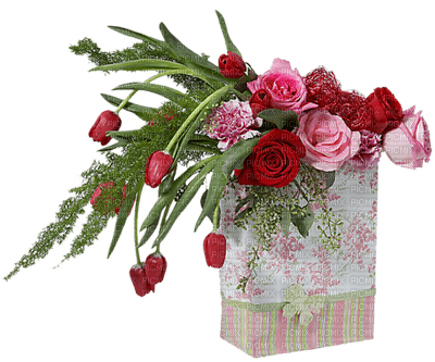 Kaz_Creations Deco Flowers Flower  Colours Plant Vase - bezmaksas png
