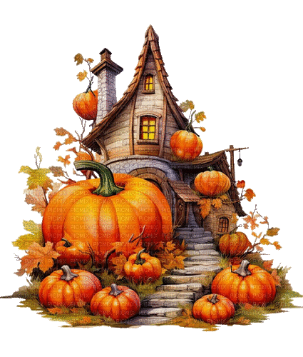 pumpkin, halloween, autumn, citrouille, automne. - Free animated GIF