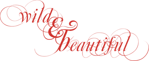 Wild & Beautiful.Text.Red.Victoriabea - ilmainen png
