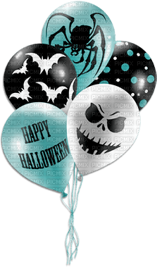 soave  halloween text balloon deco - бесплатно png