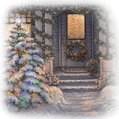 casa puerta navidad  dubravka4 - png grátis