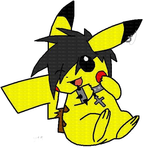 Emo Pikachu (Male) - фрее пнг