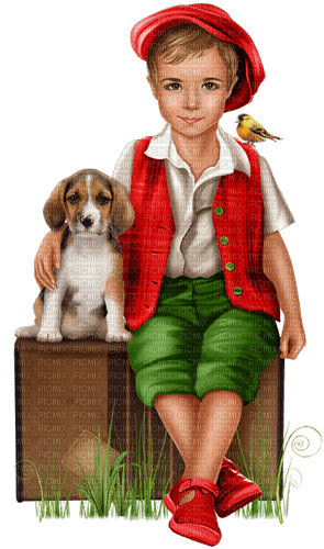 Y.A.M._Summer Kids dog - Free PNG