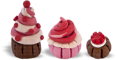 Kaz_Creations Rose Pink Deco Scrap Cakes Cup Cakes - PNG gratuit