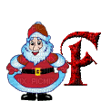 Kathleen Reynolds Alphabets Colours Tree Santa Letter F - GIF animado grátis