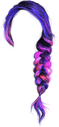 Wig, purple, pink - png gratis
