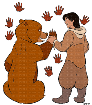 le frère des ours - Animovaný GIF zadarmo