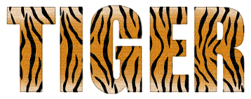 tiger text🐯🐯 - 無料png