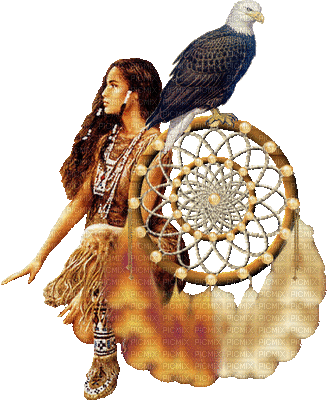 american indian femme - Бесплатный анимированный гифка