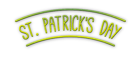 soave text st.patrick  green - 免费PNG