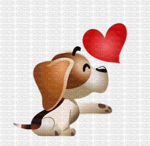 dog kiss - Darmowy animowany GIF