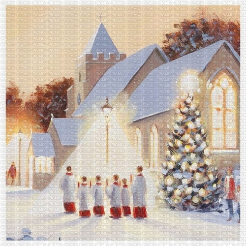 Christmas Church - png ฟรี