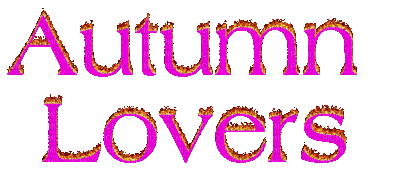Kaz_Creations Animated Text Autumn Lovers - Gratis geanimeerde GIF