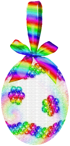 Animated.Egg.Rainbow - KittyKatLuv65 - Ücretsiz animasyonlu GIF