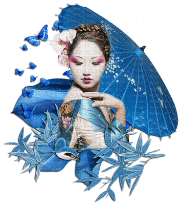 Kaz_Creations Deco Woman Femme Blue - zadarmo png