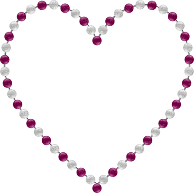 Kaz_Creations Deco Beads Heart Love Colours - zadarmo png