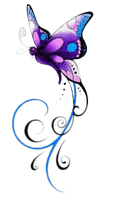 papillon cartoon - PNG gratuit