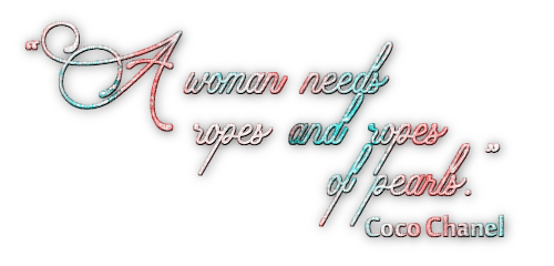 soave text pearl coco chanel pink TEAL - δωρεάν png