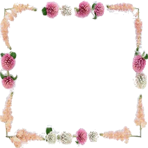Rahmen, Blumen, transparent - 免费动画 GIF