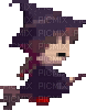 Madotsuki Witch with a broom - Kostenlose animierte GIFs