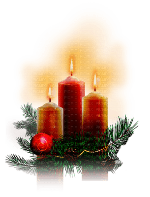 x mas candle - Free PNG