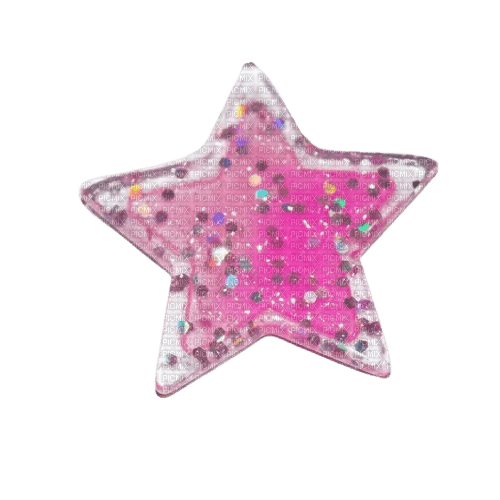 cute glitter gel plastic pink star - png gratuito