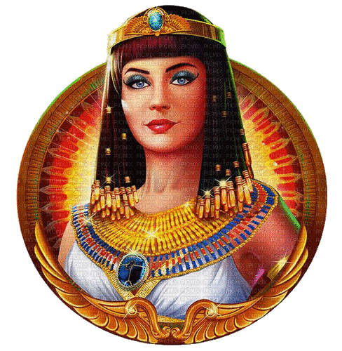 Egyptian Egipt woman  princess gold - Animovaný GIF zadarmo