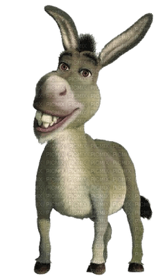 Kaz_Creations Cute Cartoon Cartoons Shrek Donkey - PNG gratuit
