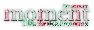 soave text moment pink green - gratis png