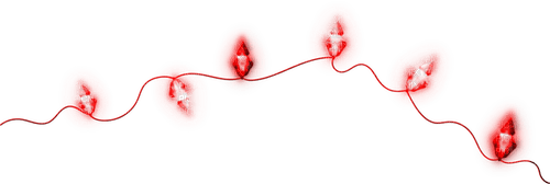 Christmas.Lights.Red - 免费PNG