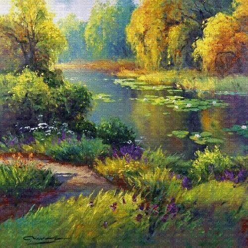 fall scenery  background - Δωρεάν κινούμενο GIF