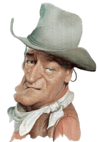 Caricature John Wayne - bezmaksas png
