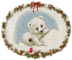 Christmas Bear Globe - Bezmaksas animēts GIF