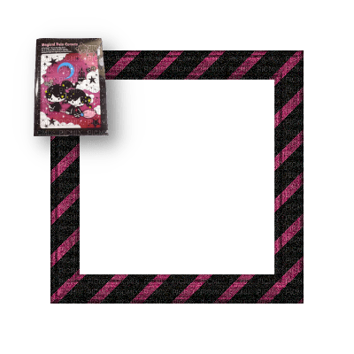 Small Black/Pink Frame - PNG gratuit
