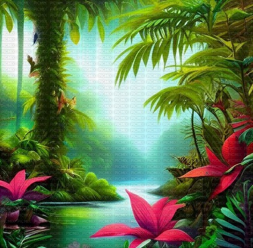 Background, Hintergrund, tropical - besplatni png