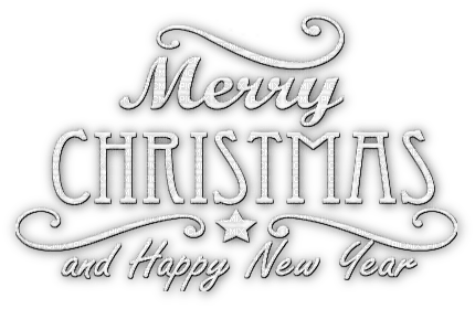 soave text christmas merry year deco white - PNG gratuit