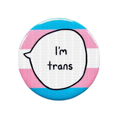 i'm trans pin - 無料png