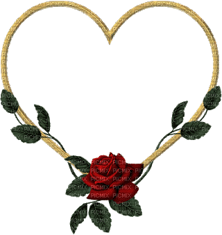 Kaz_Creations Deco Heart Love Flowers - GIF animasi gratis