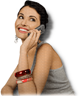 woman with phone bp - png gratis