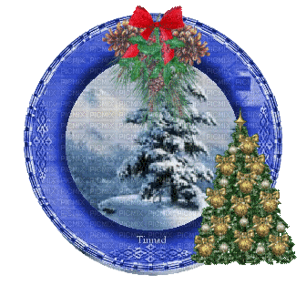 Christmas Plate - Бесплатный анимированный гифка