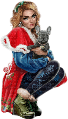 Christmas - Woman - Bogusia - фрее пнг