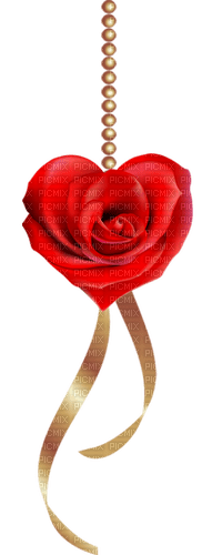 Coeur.heart.Fleur.Red.flower.Victoriabea - bezmaksas png