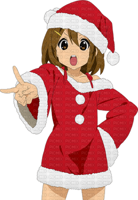 girl mädchen fille  child kind enfant   tube  person people    manga anime santa claus noel christmas weihnachten Père Noël pere noel - Free PNG