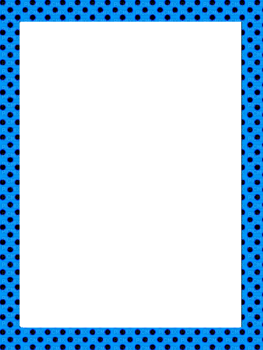 Emo blue dots frame by Klaudia1998 - GIF animé gratuit