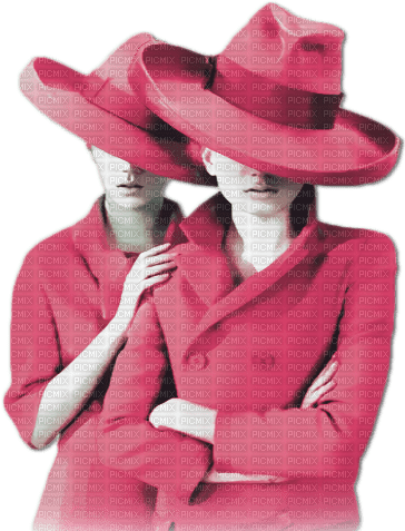 soave woman friends fashion hat pink - Free PNG