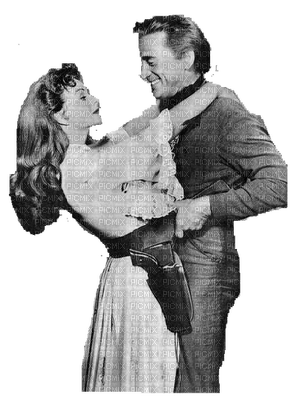 western Kirk Douglas et Jeanne Crain - png gratuito