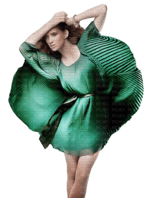 Kaz_Creations Woman Femme Green - gratis png