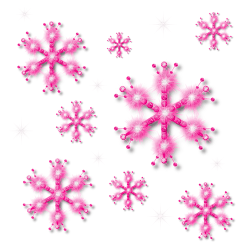 Snowflakes.Pink - δωρεάν png